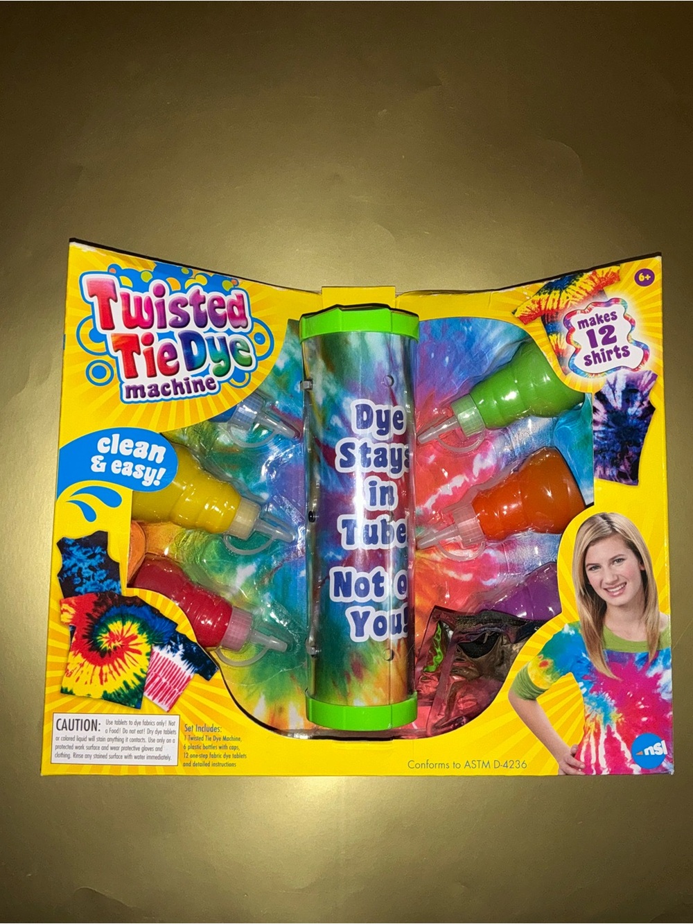 Tie-Dye Injection Holed Plastic Tube with Colors & Baking Soda Pallets